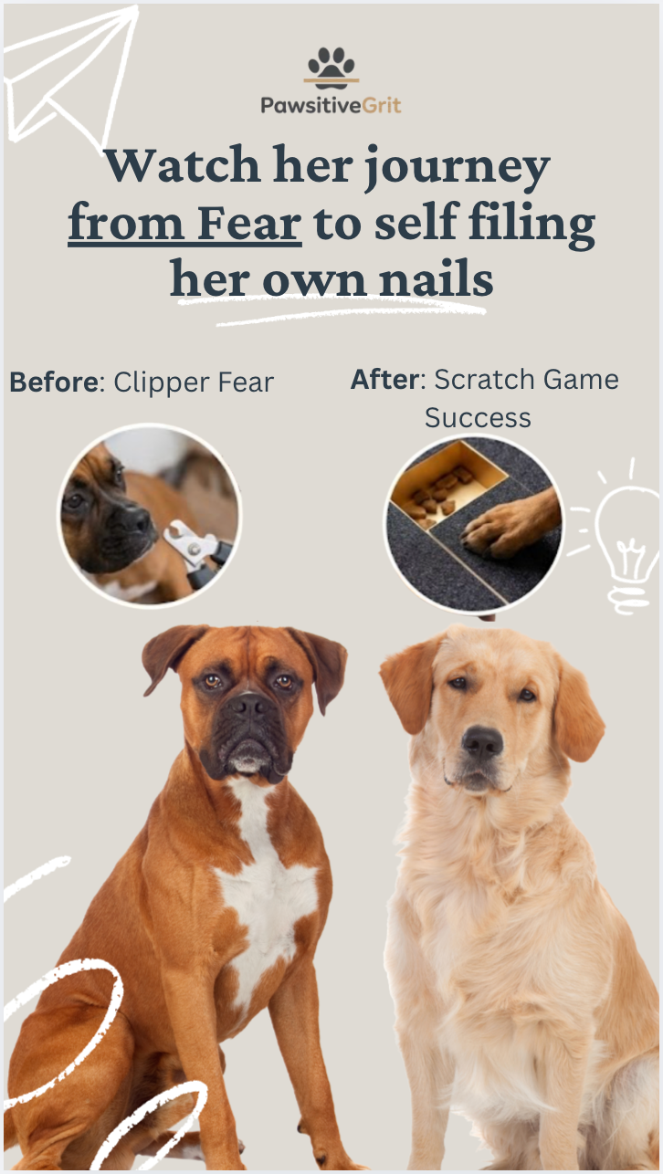 PawsitiveGrit™ Stress-Free Dog Nail Scratch Board